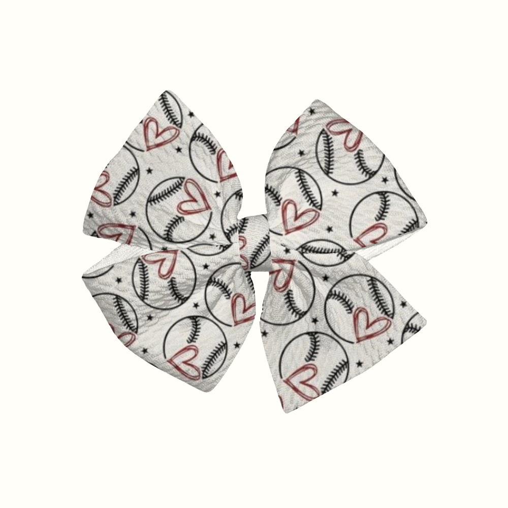 First Pitch Pinwheel Clip Bow