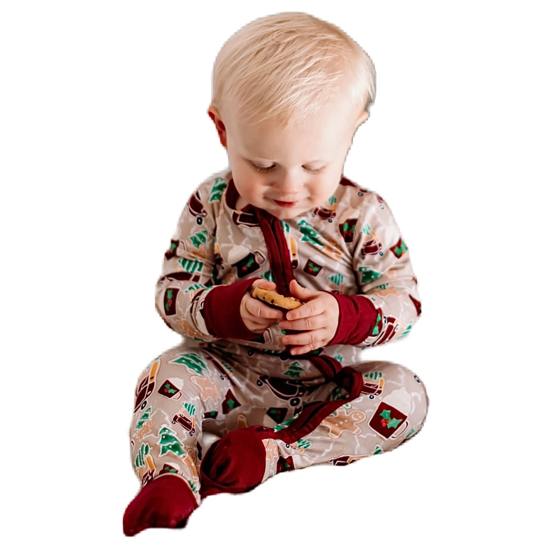 Cozy Cookies Bamboo Convertible Romper
