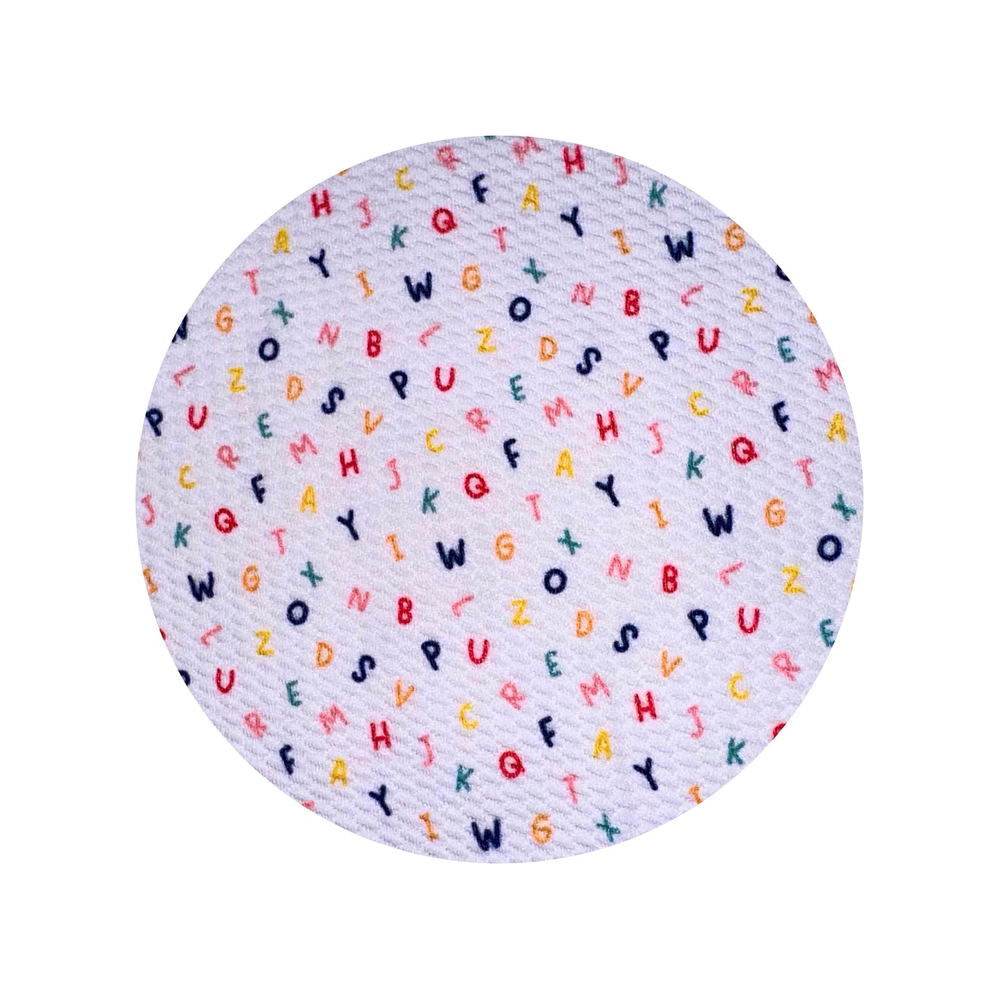 Alphabet Soup Pinwheel Nylon Headband