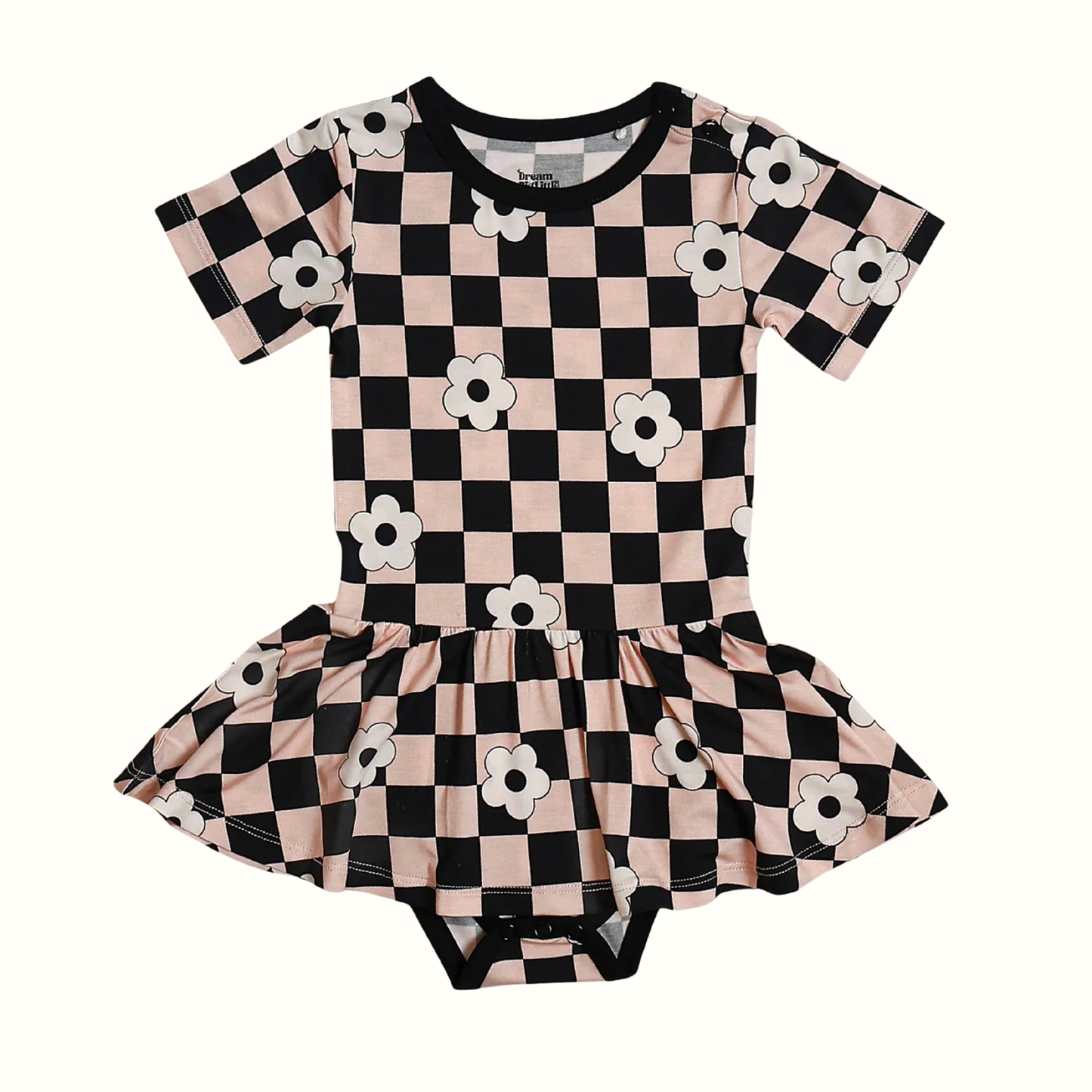 Daisy Checks Bamboo Flutter Dress