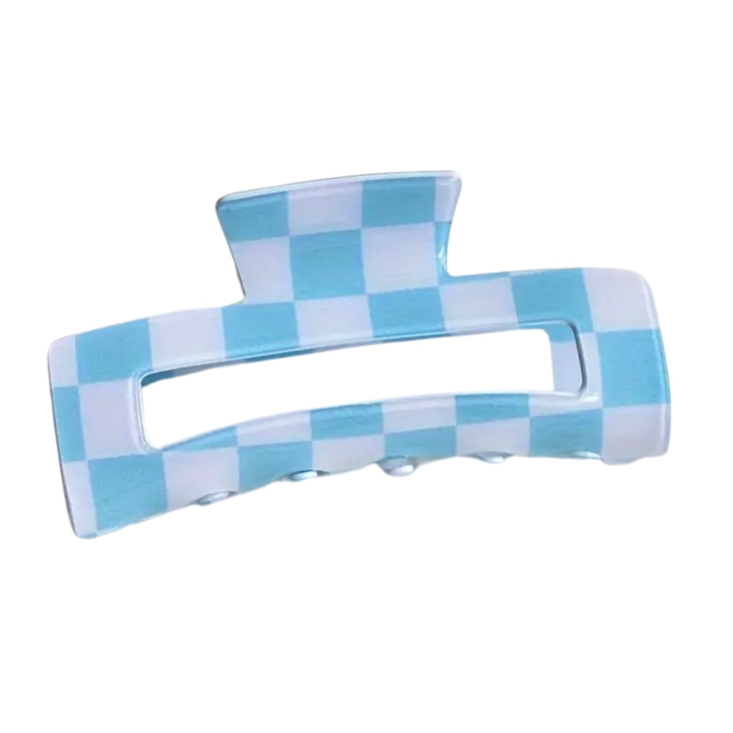 Large Checkered Claw Clips