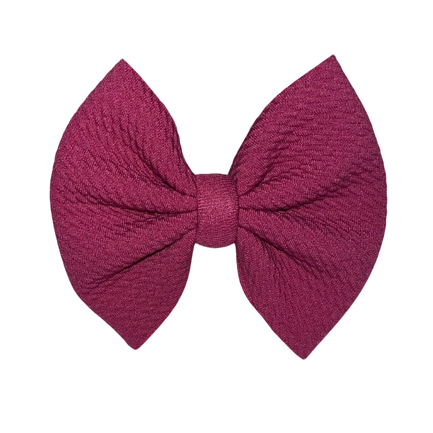 Royal Plum Clip Bow