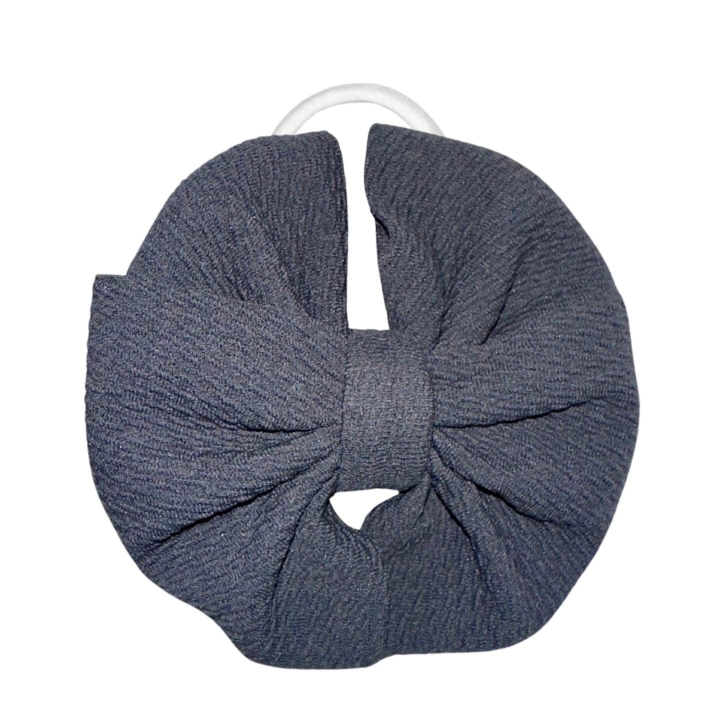 Charcoal Grey Messy Nylon Headband