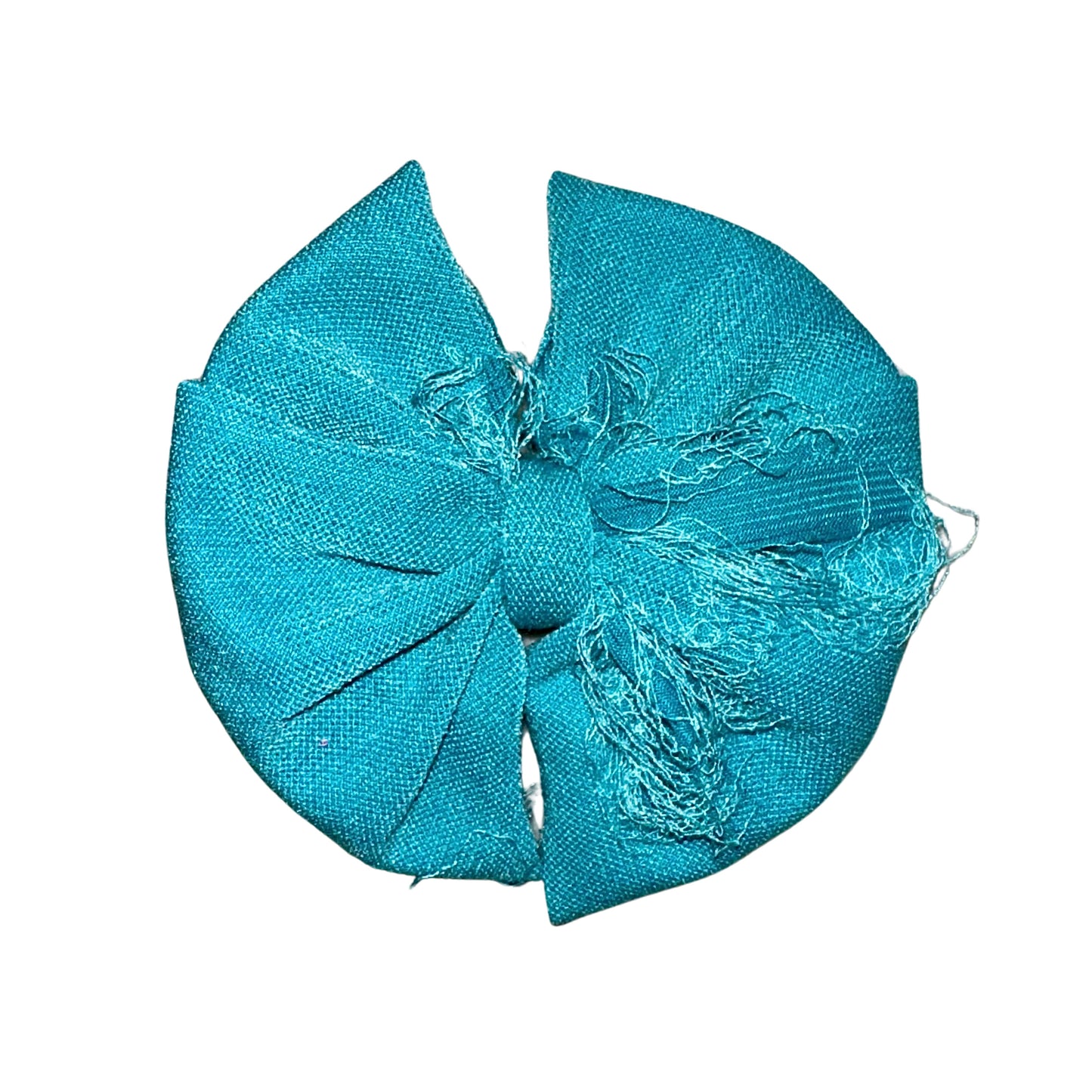 Distressed Cookie Monster Messy Clip Bow