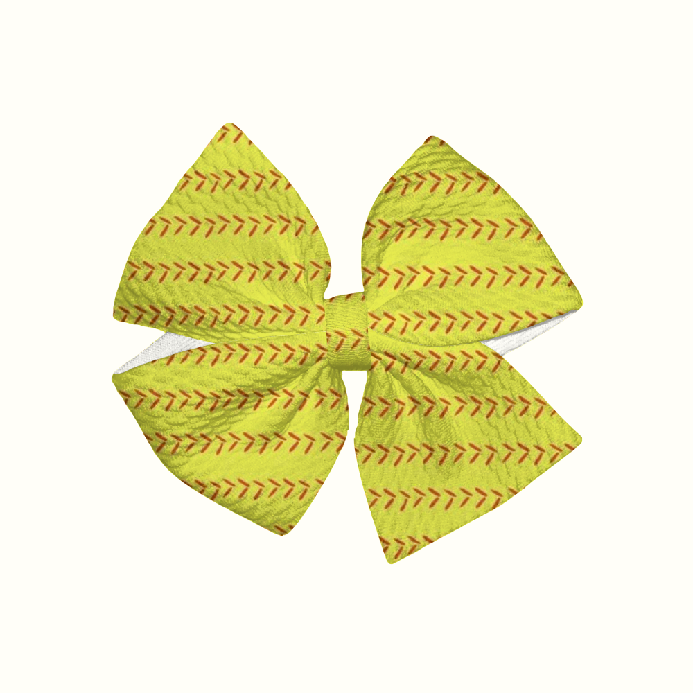 Fastball Pinwheel Clip Bow