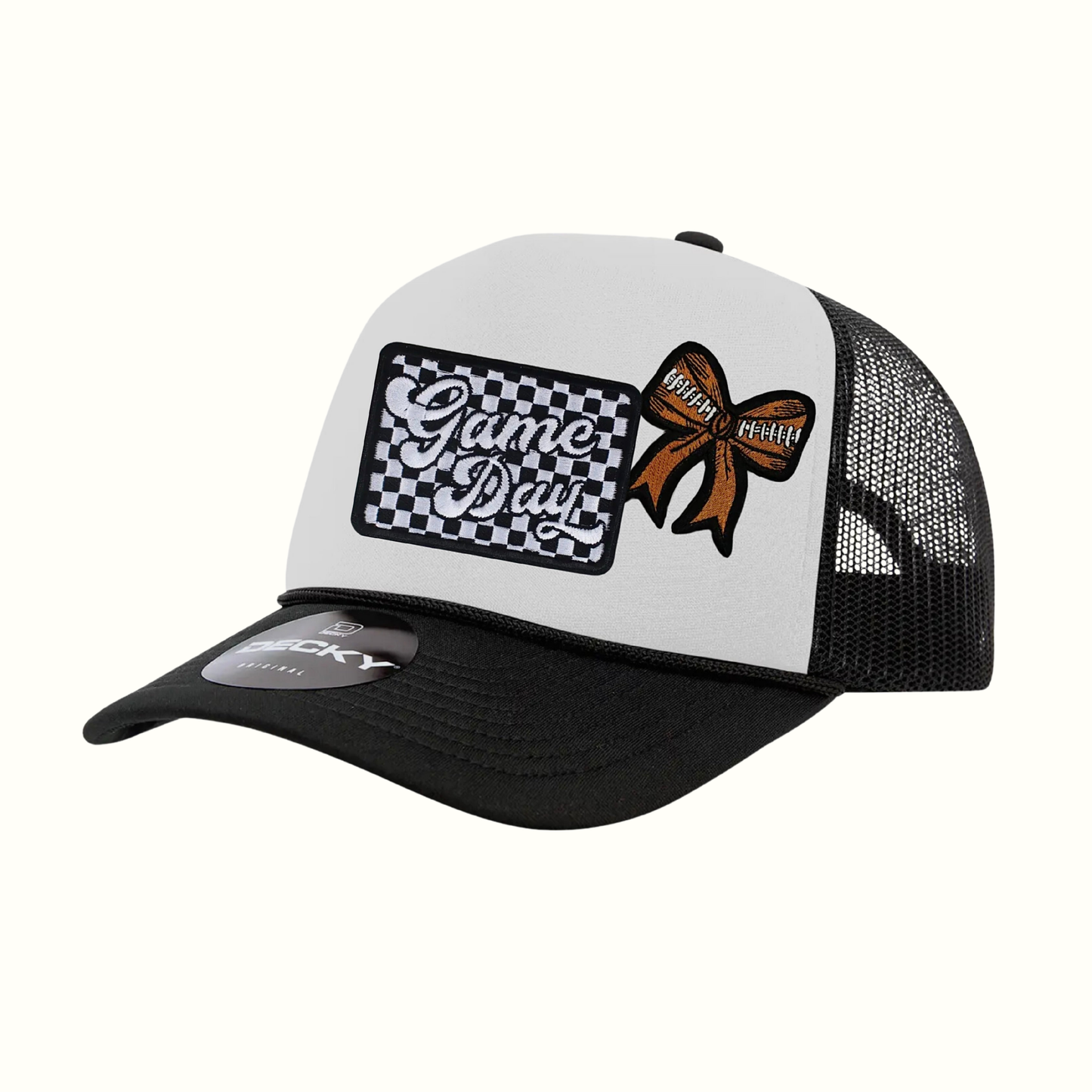 Game Day Football Bow Trucker Hat