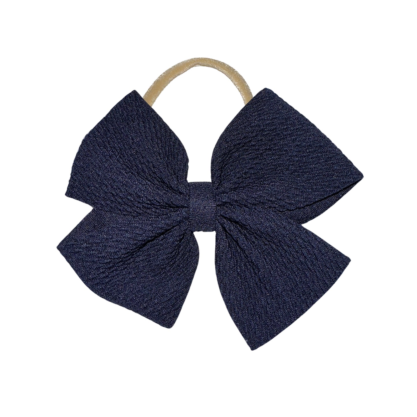 Navy Pinwheel Nylon Headband