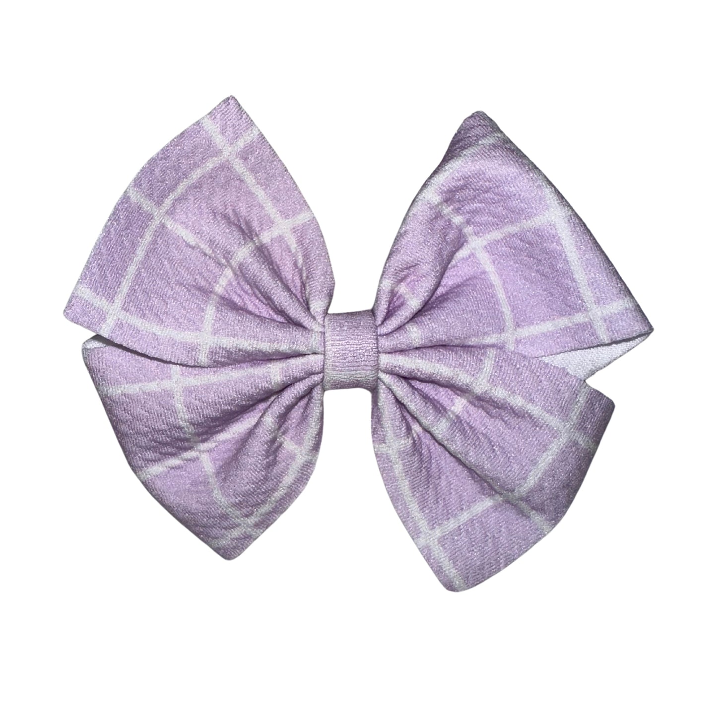 Purple Perfection Pinwheel Clip Bow