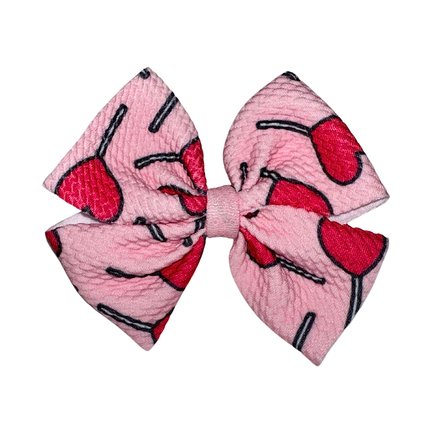 Sucker For Love Pinwheel Clip Bow