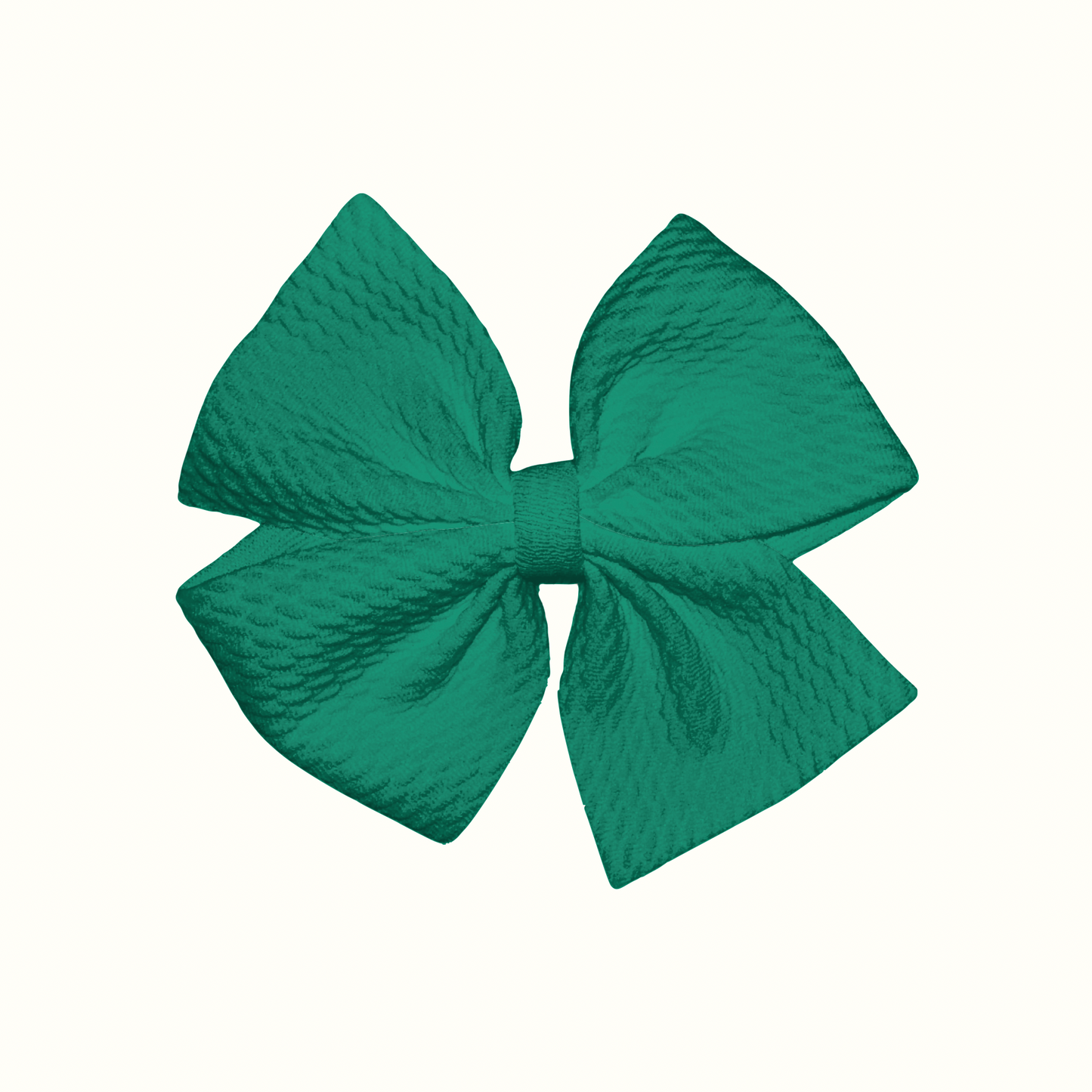 Kelly Green Pinwheel Clip Bow