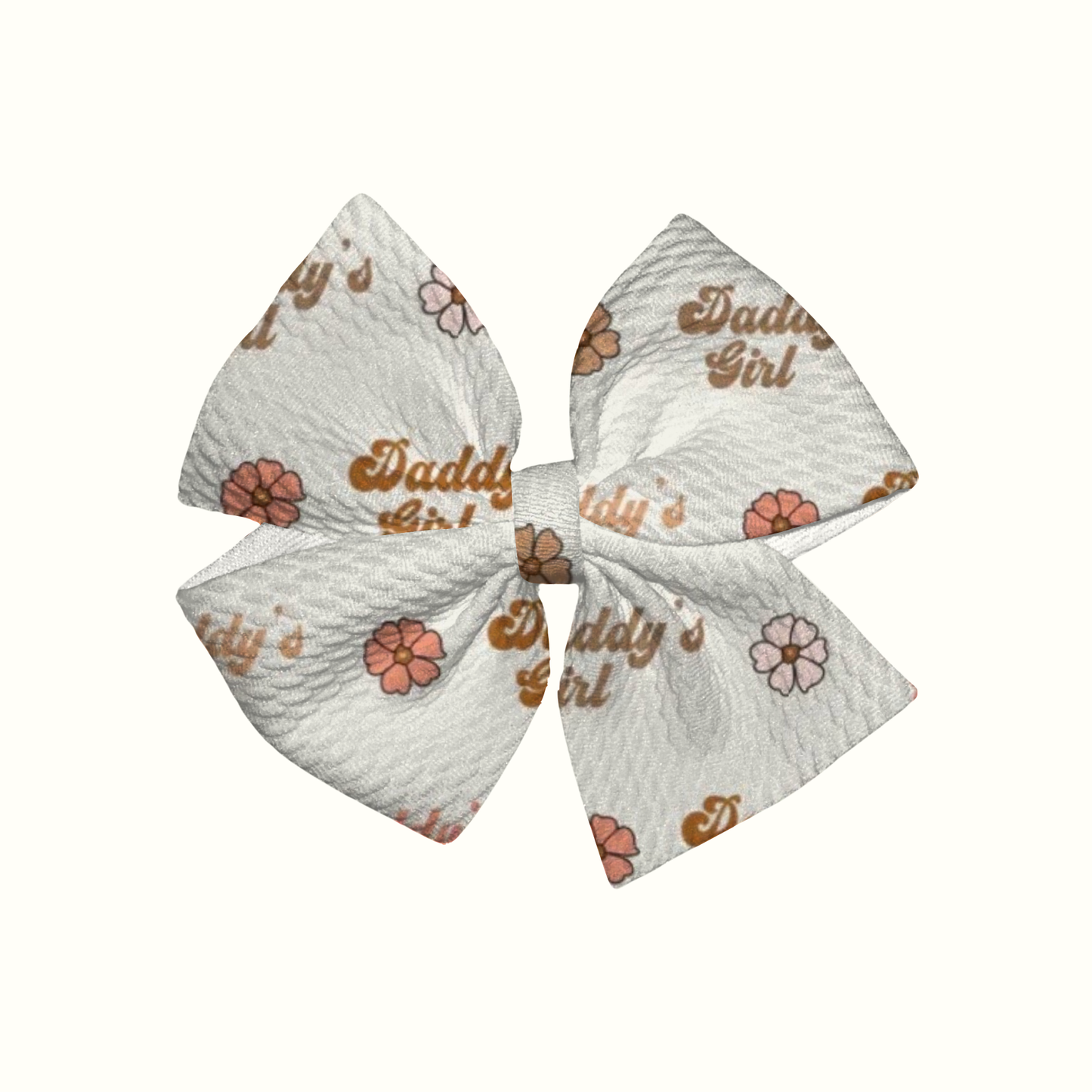 Daddy’s Girl Pinwheel Clip Bow