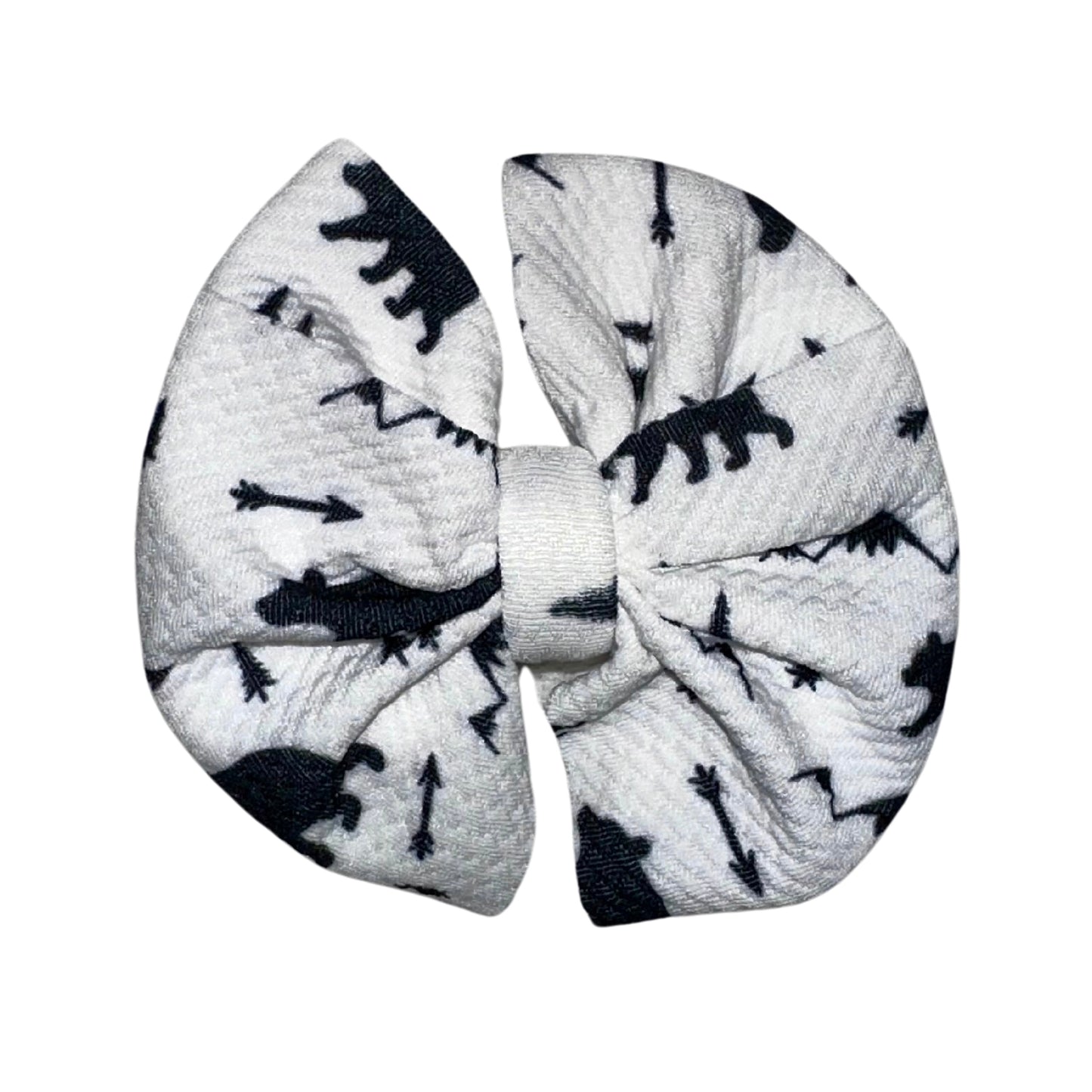 Adventure Awaits Messy Clip Bow
