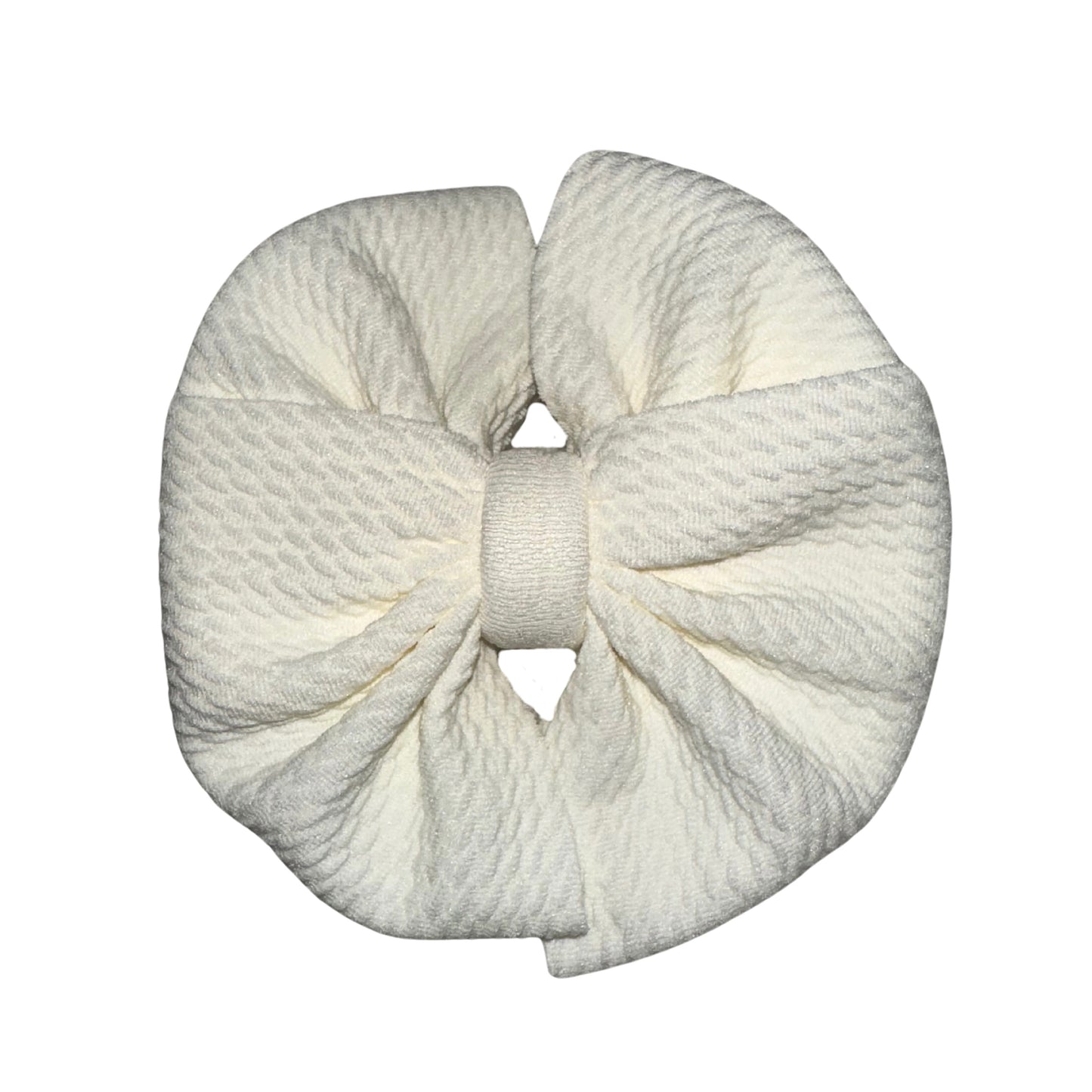 Vanilla Bean Messy Clip Bow