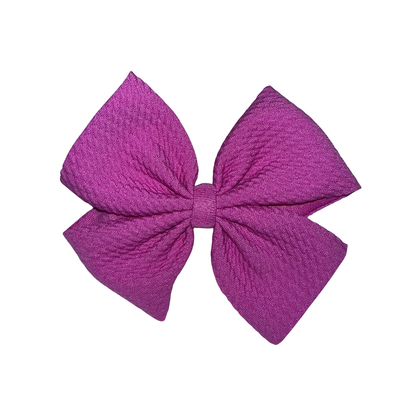 Perfect Purple Pinwheel Clip Bow