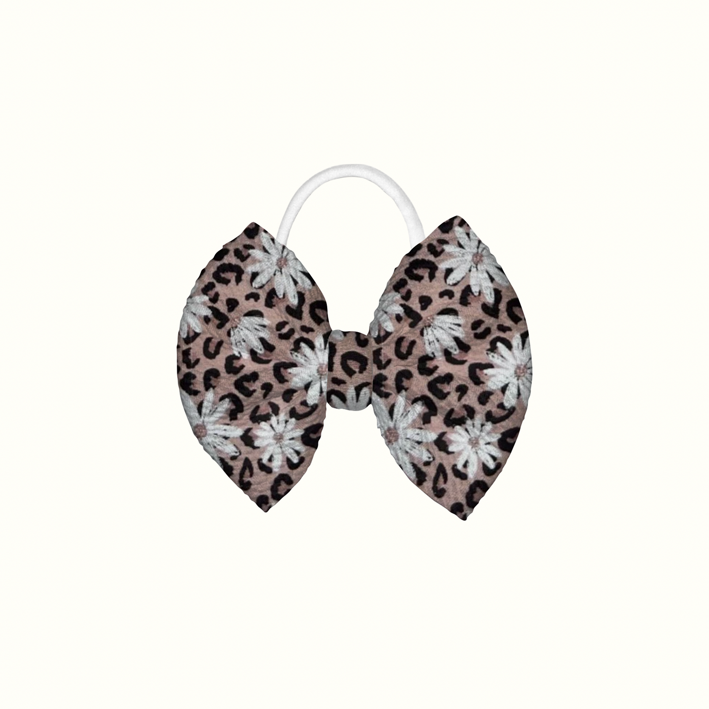 Little Miss Leopard Mini Nylon Headband