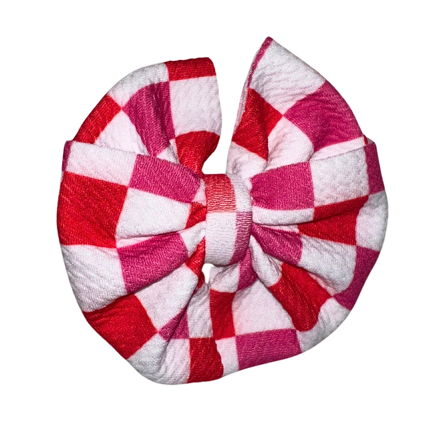 Lovely Checks Messy Clip Bow