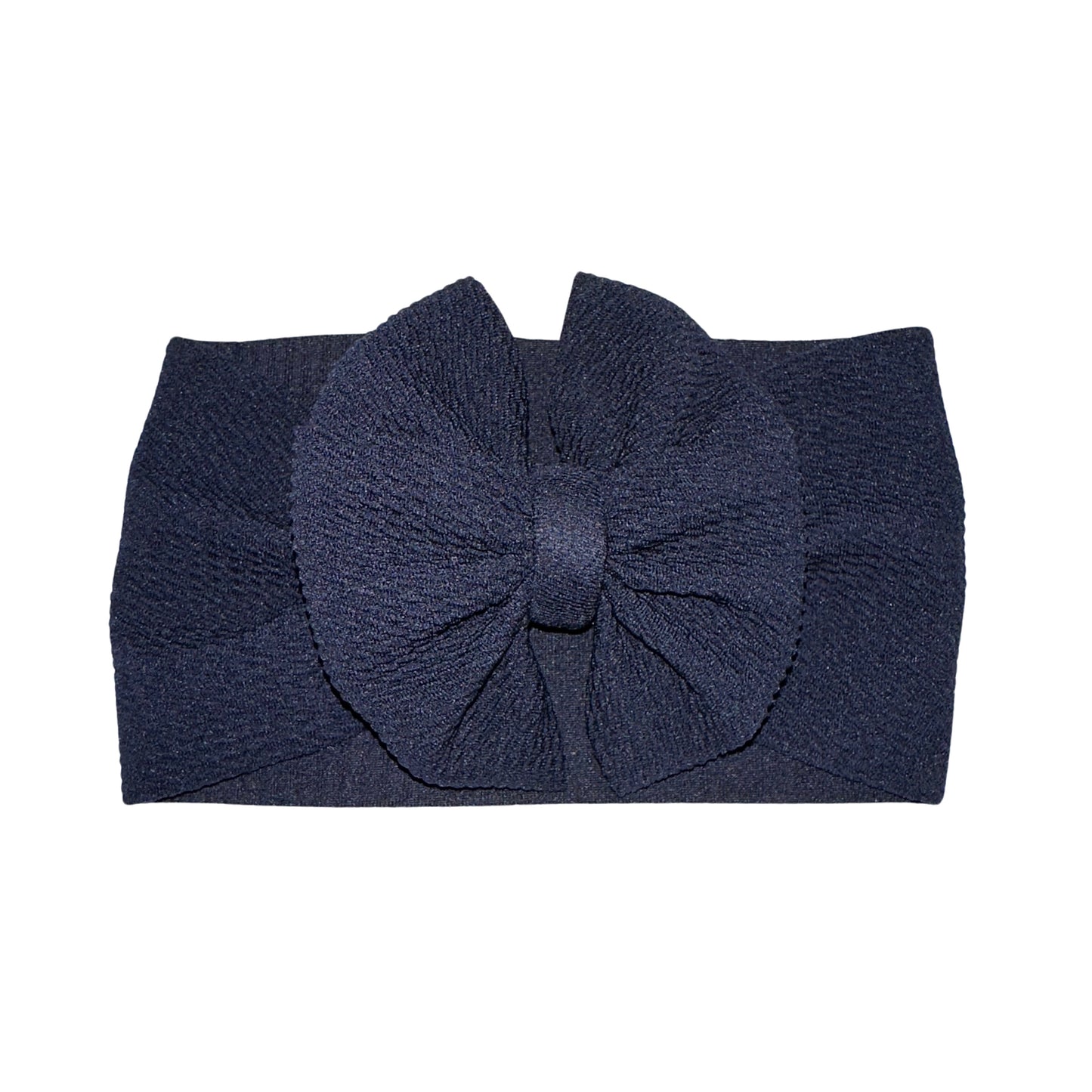 Navy Messy Headwrap