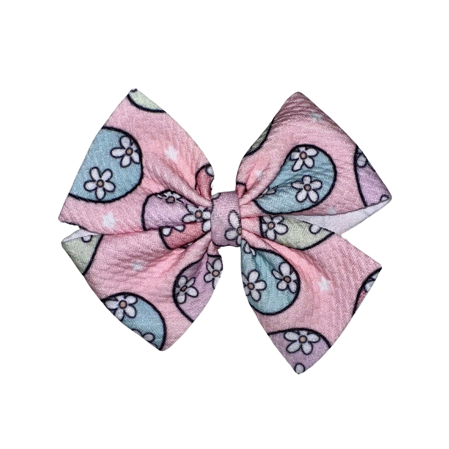 Egg Hunt Pinwheel Clip Bow