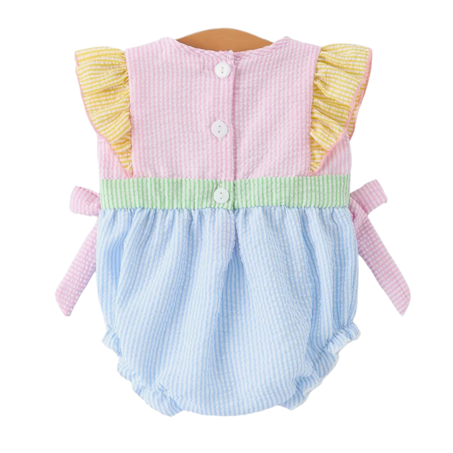 Jesus Loves Me Smocked Romper