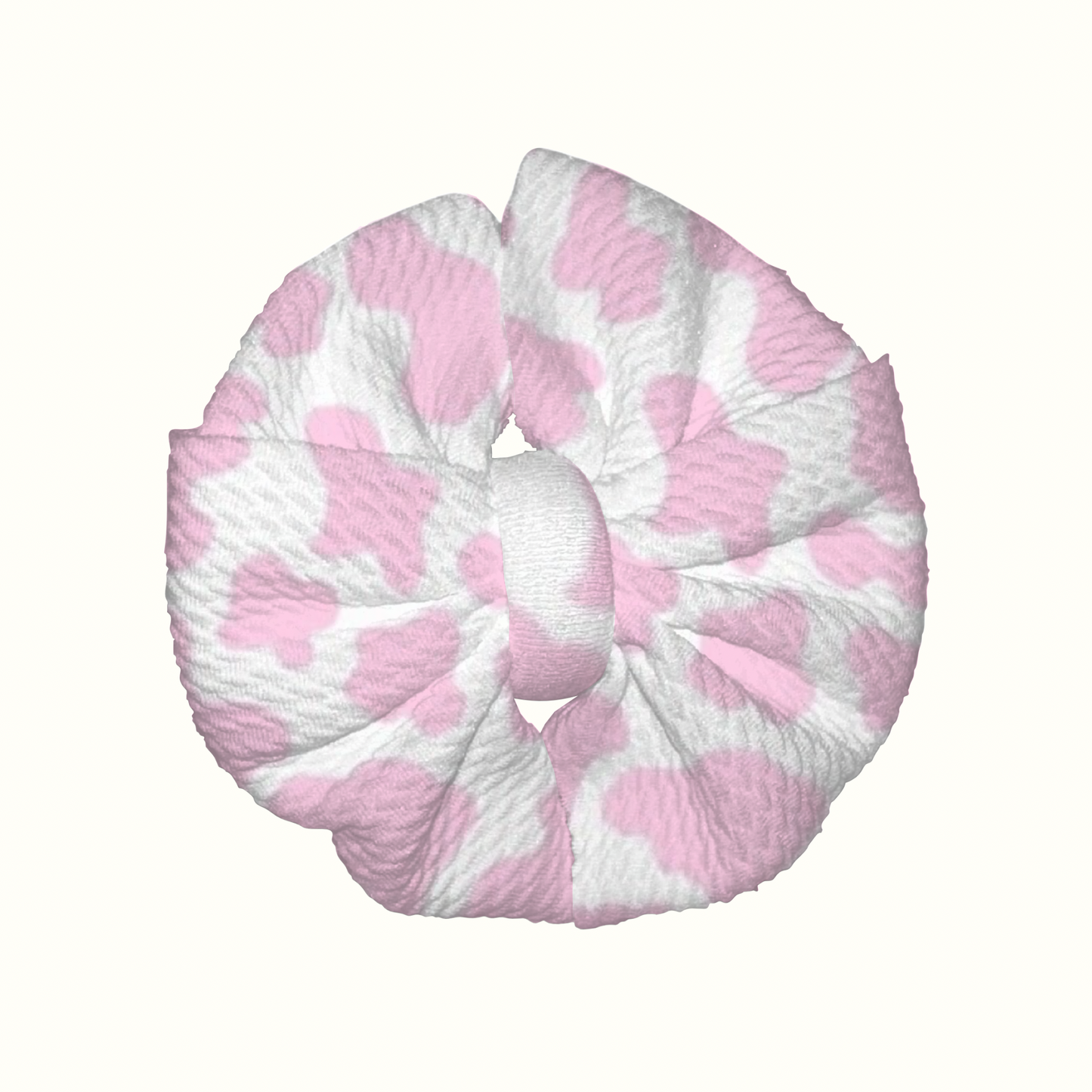 Strawberry Milk Messy Clip Bow