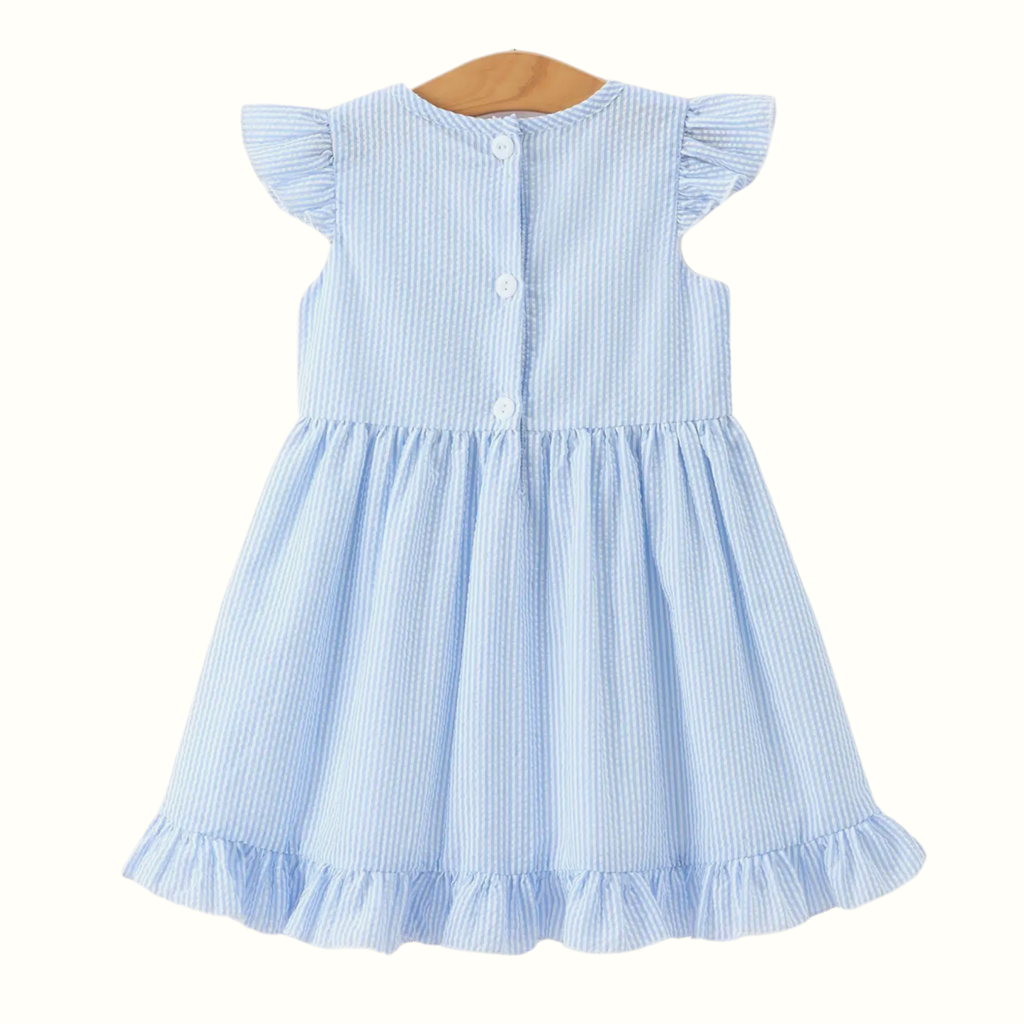 Pink Bow School Bus Smocked Dress