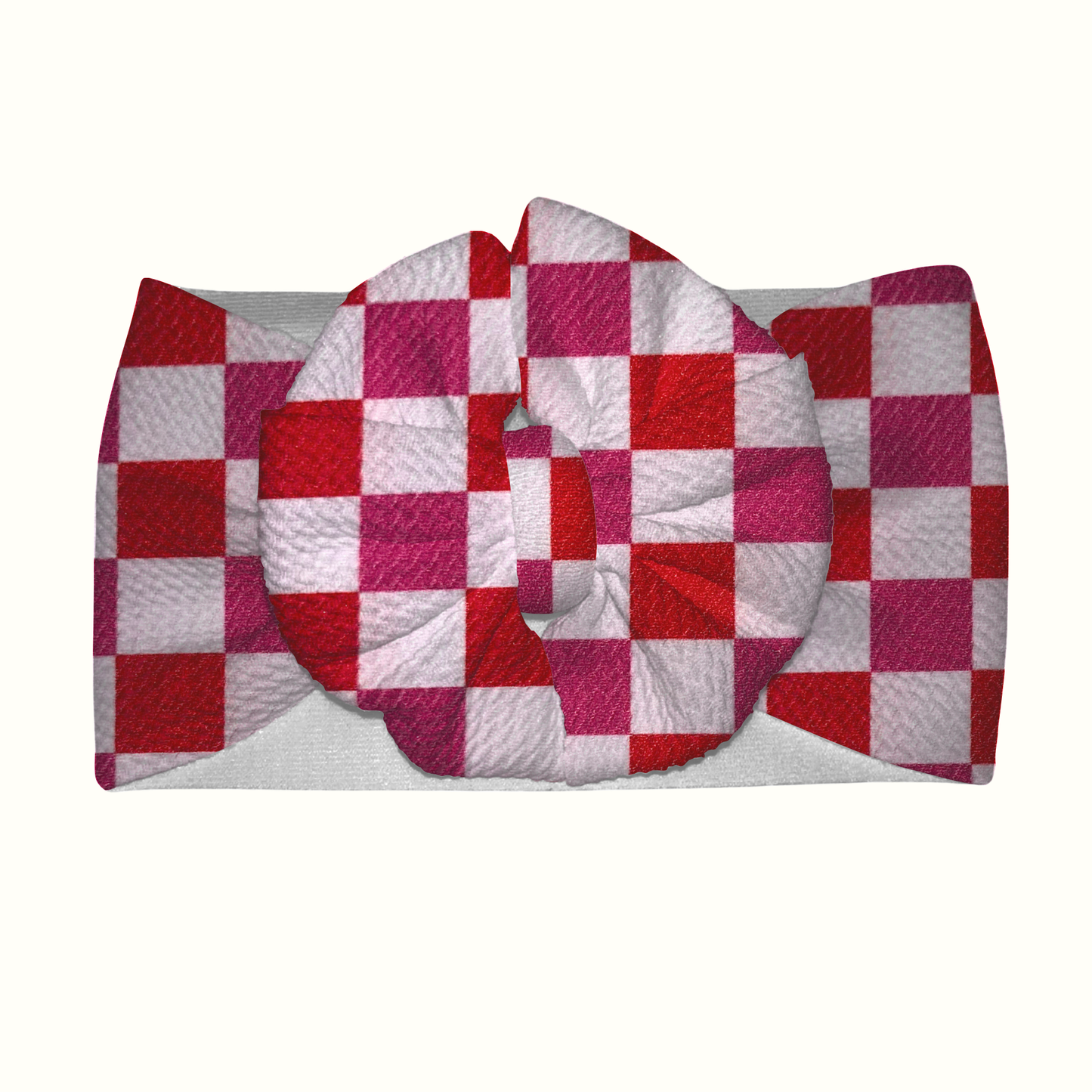 Lovely Checks Messy Headwrap