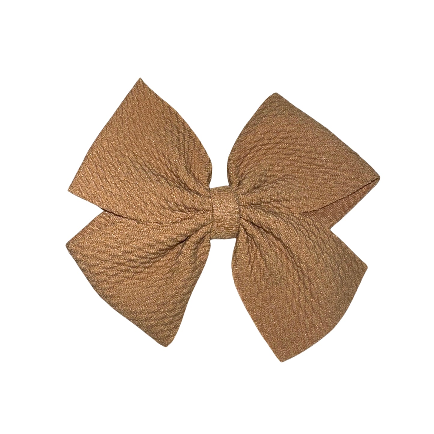 Taupe Pinwheel Clip Bow