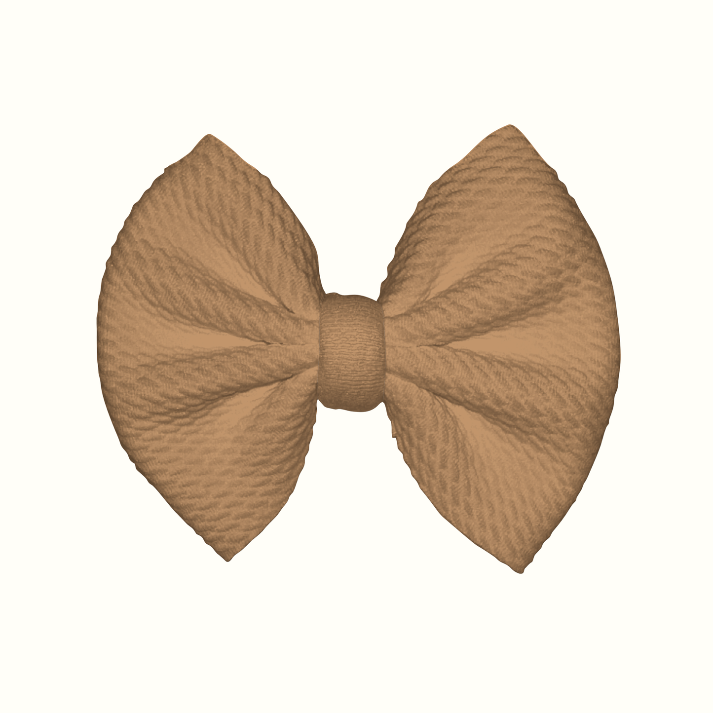 Taupe Clip Bow