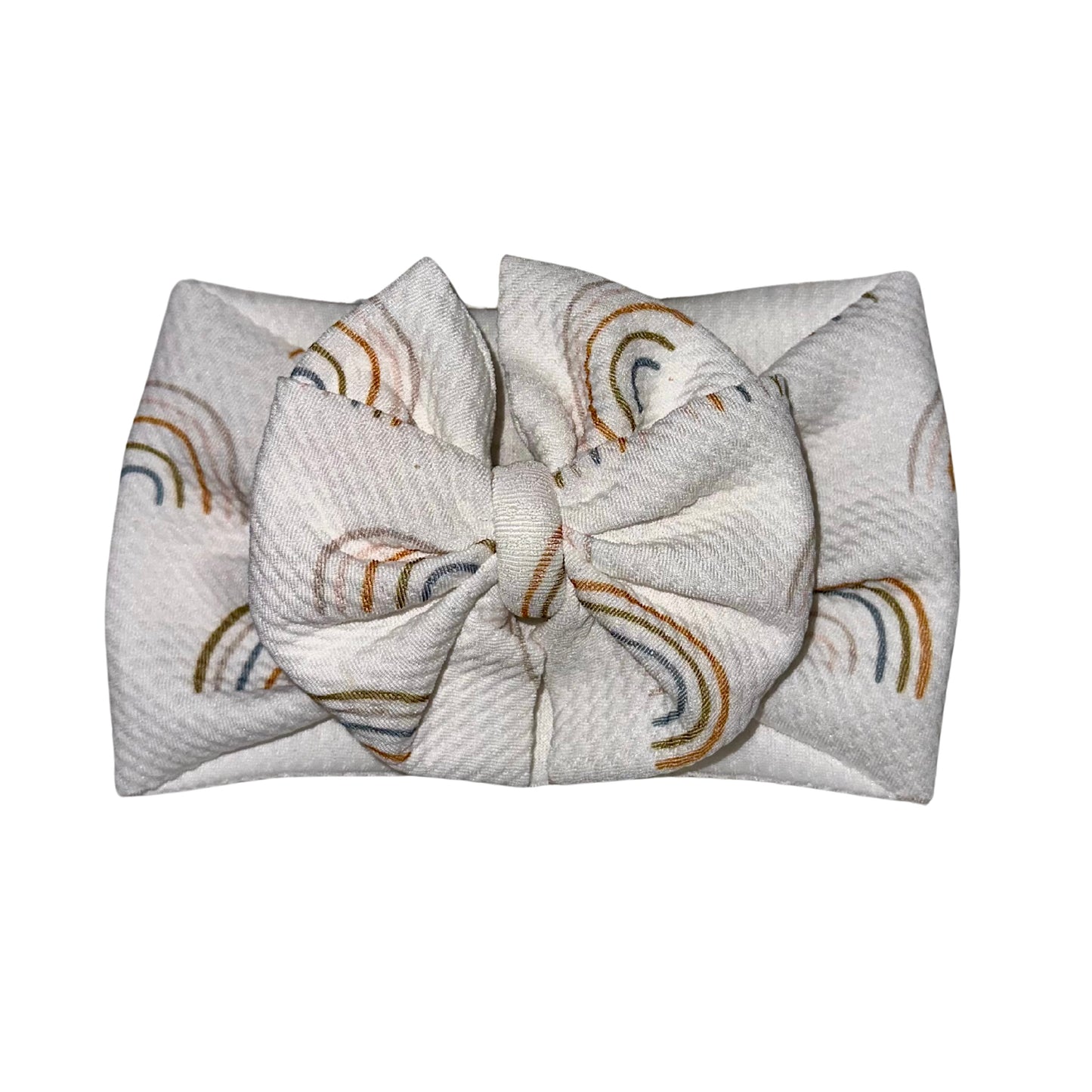 Rainbow Baby Messy Headwrap