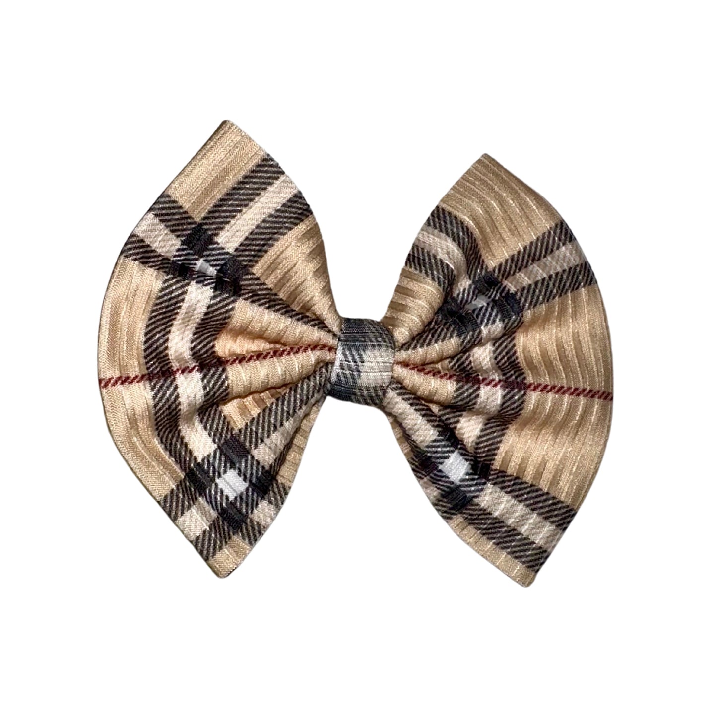 Fall Flannel Clip Bow