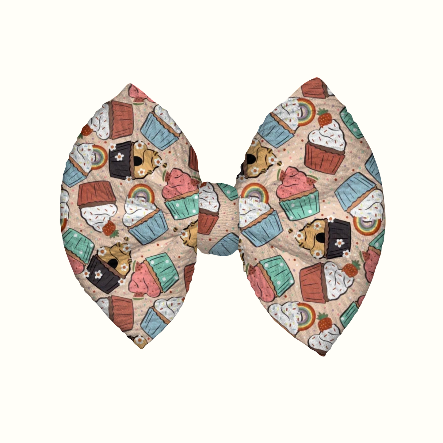 Cute As A Cupcake Clip Bow
