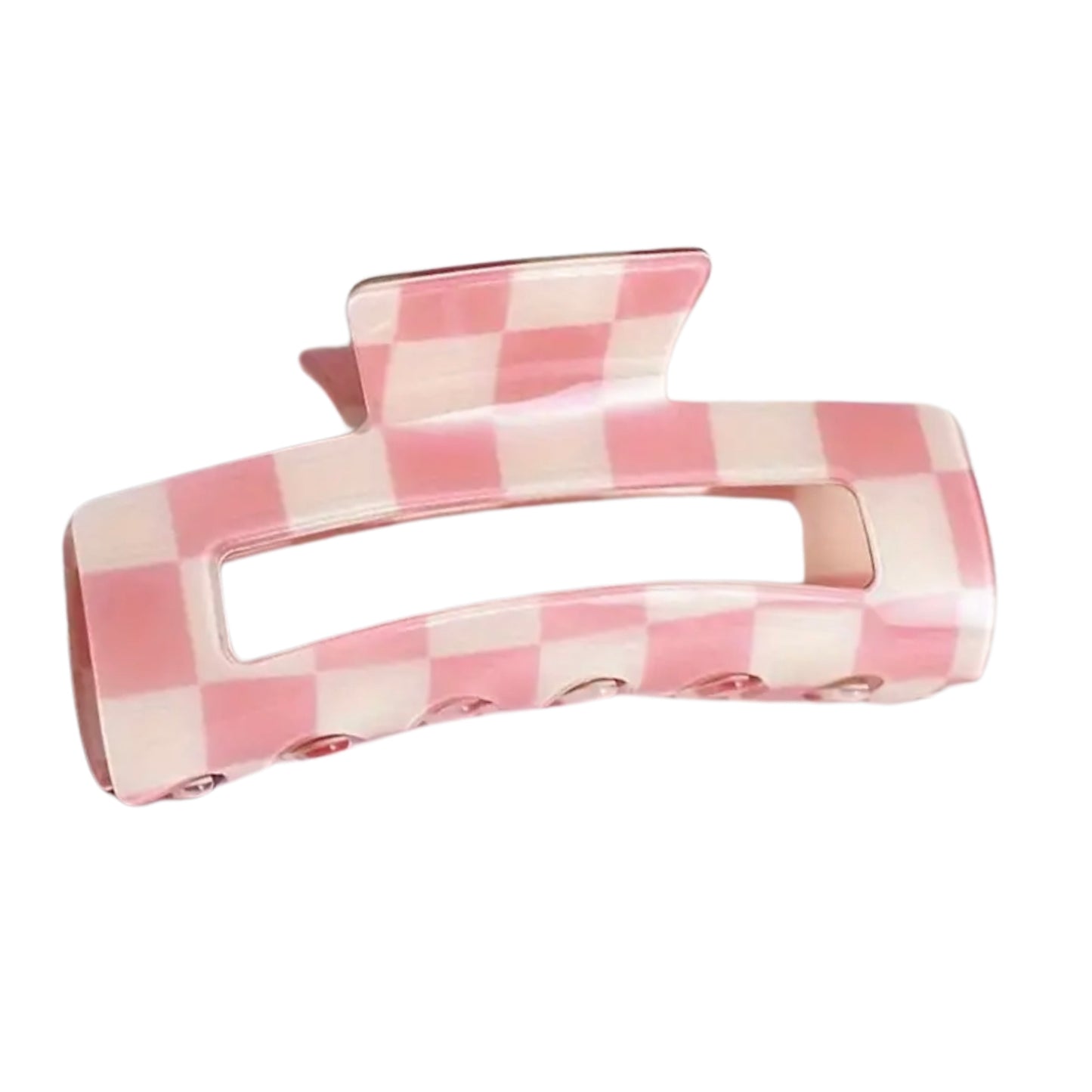Large Checkered Claw Clips