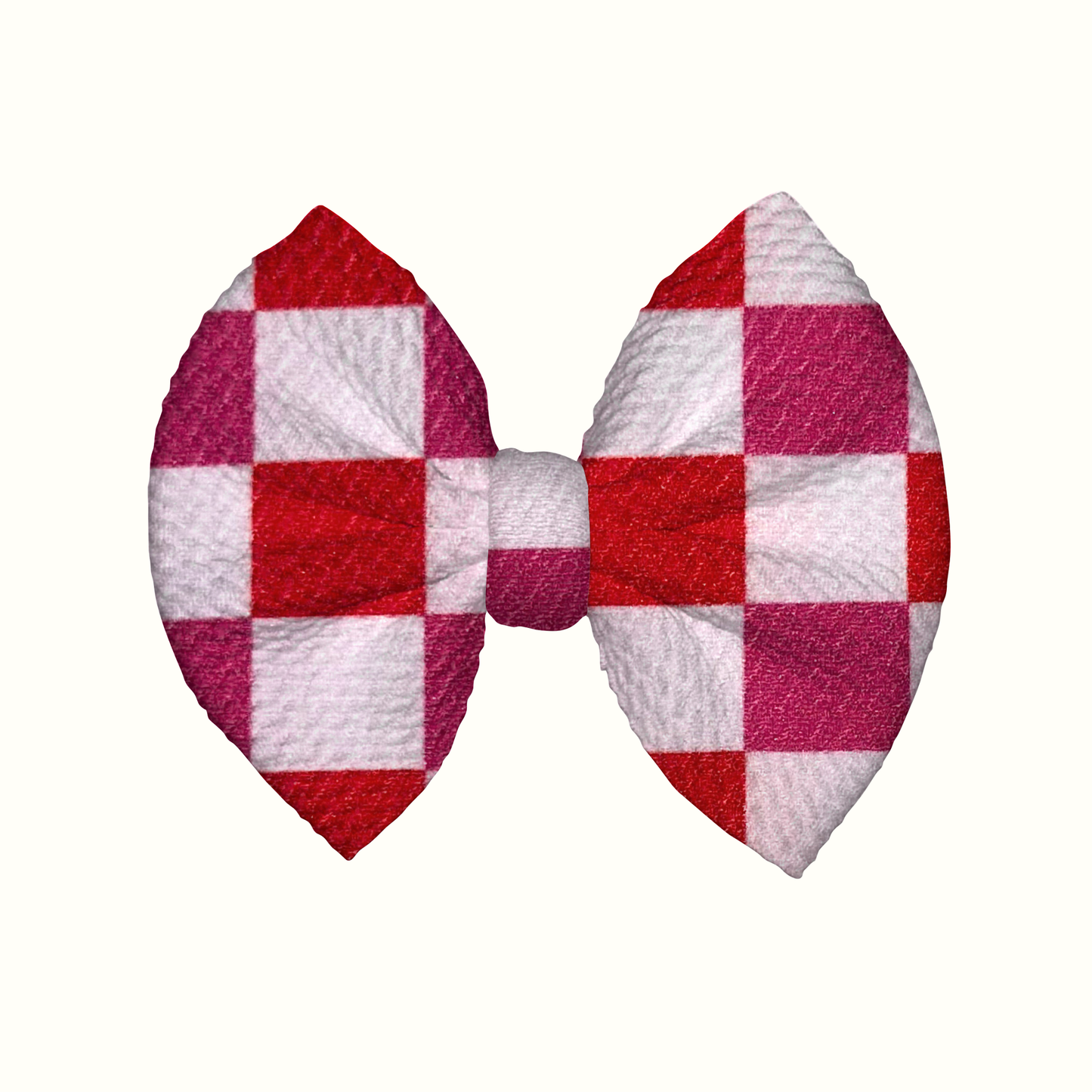 Lovely Checks Clip Bow