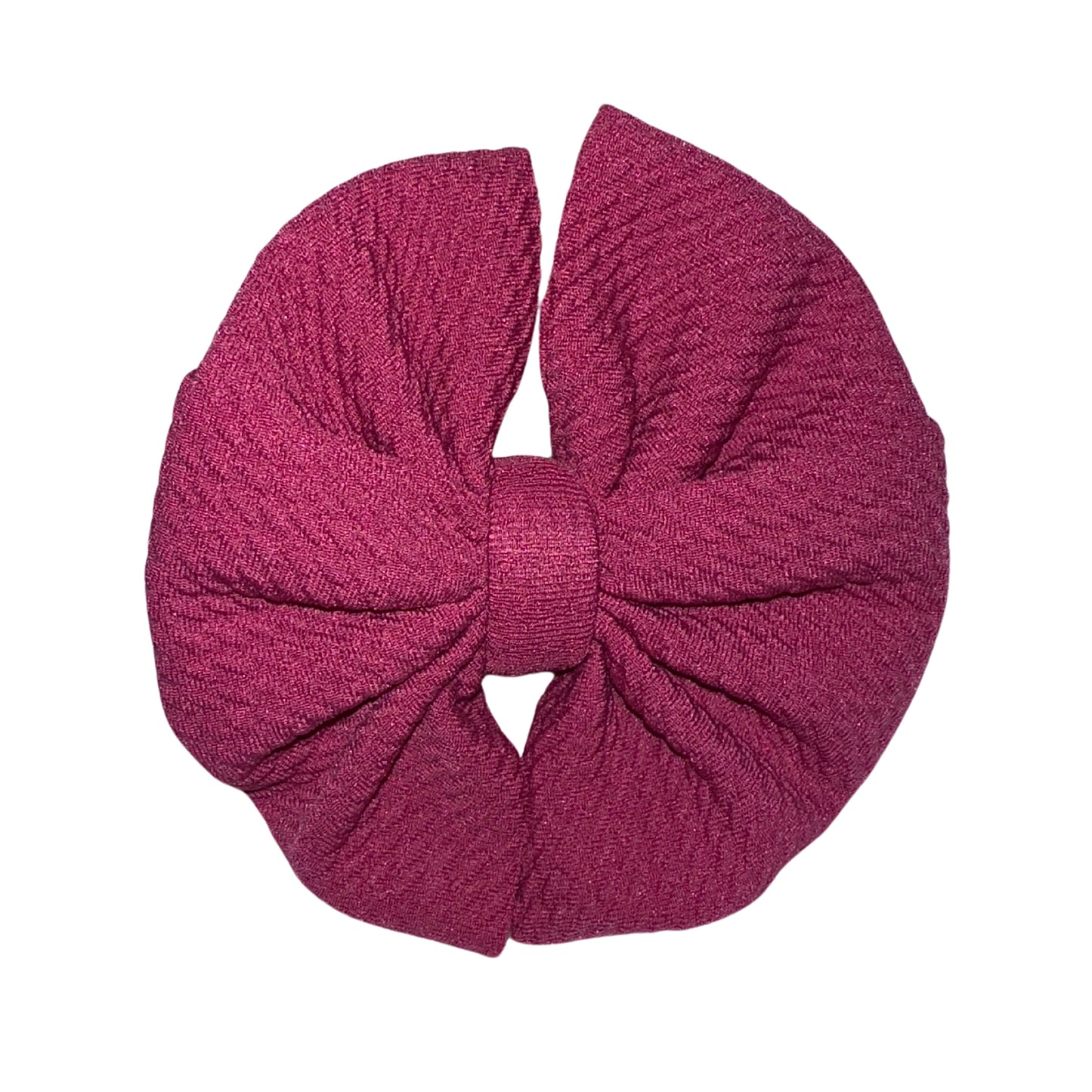 Royal Plum Messy Clip Bow