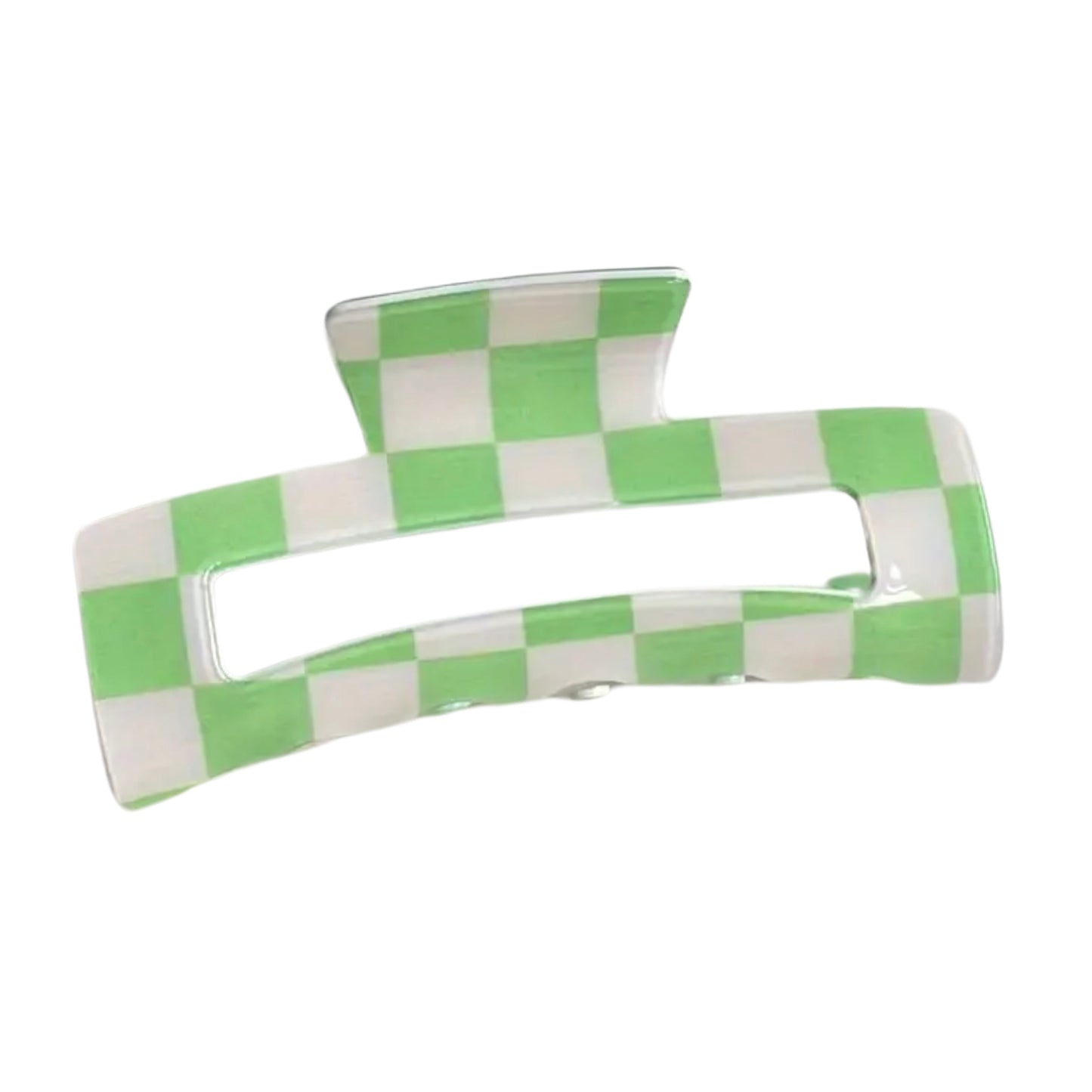 Large Checkered Claw Clips