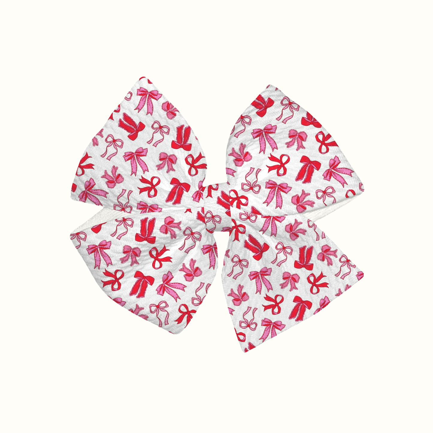 My Little Valentine Pinwheel Clip Bow