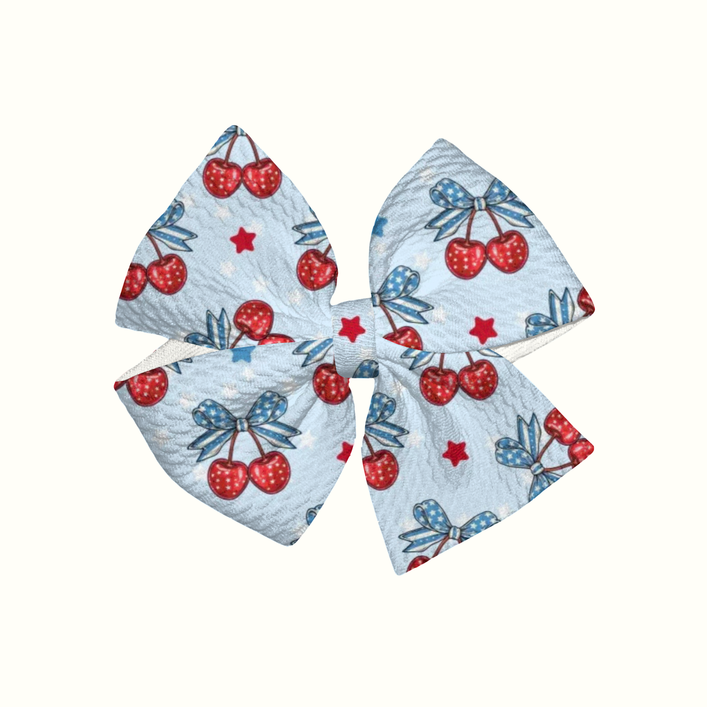 All American Girl Pinwheel Clip Bow
