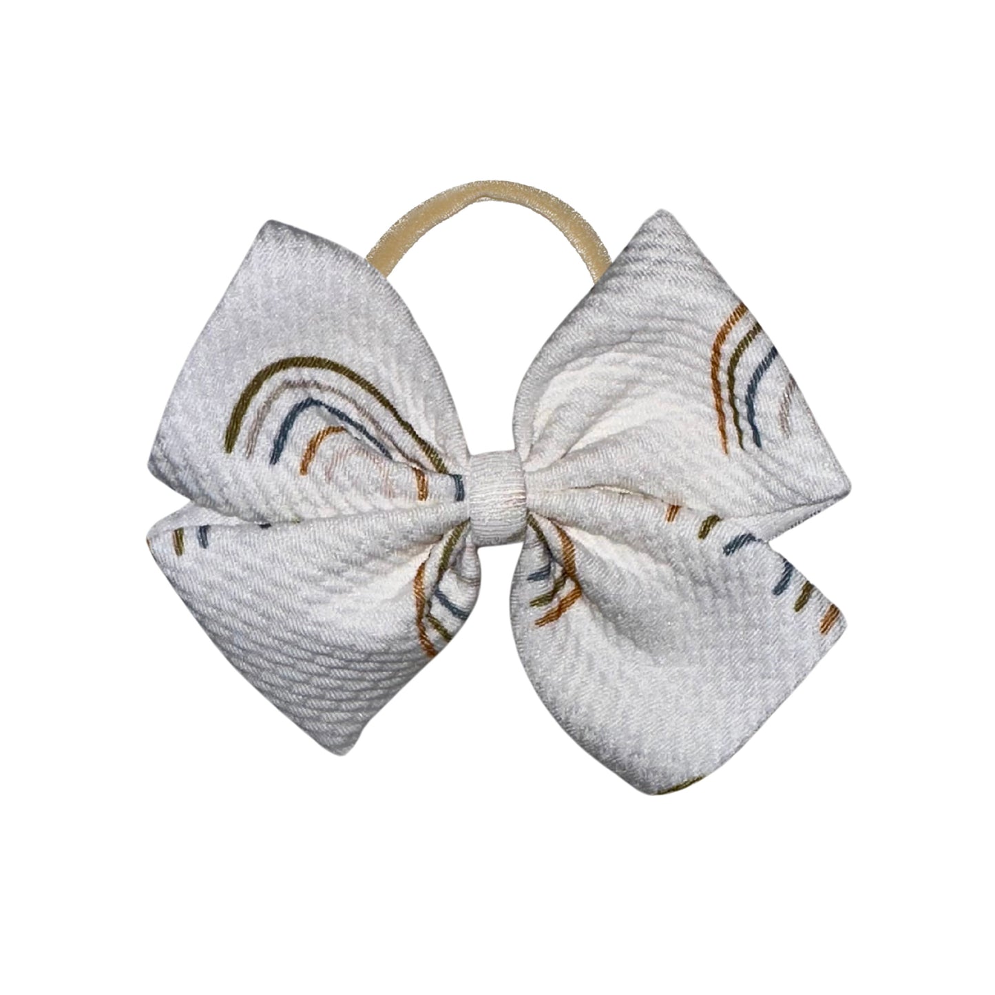 Rainbow Baby Pinwheel Nylon Headband