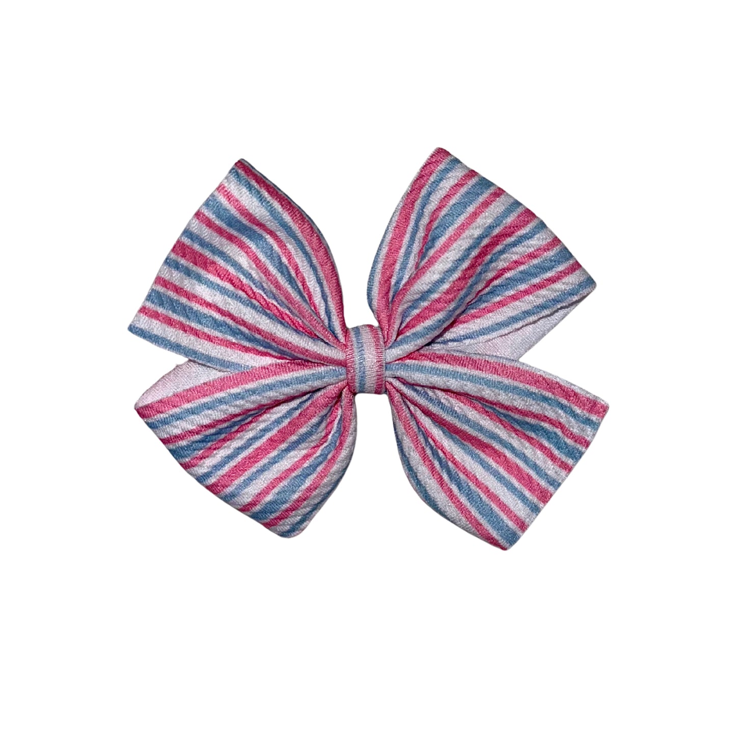Hello World Pinwheel Clip Bow