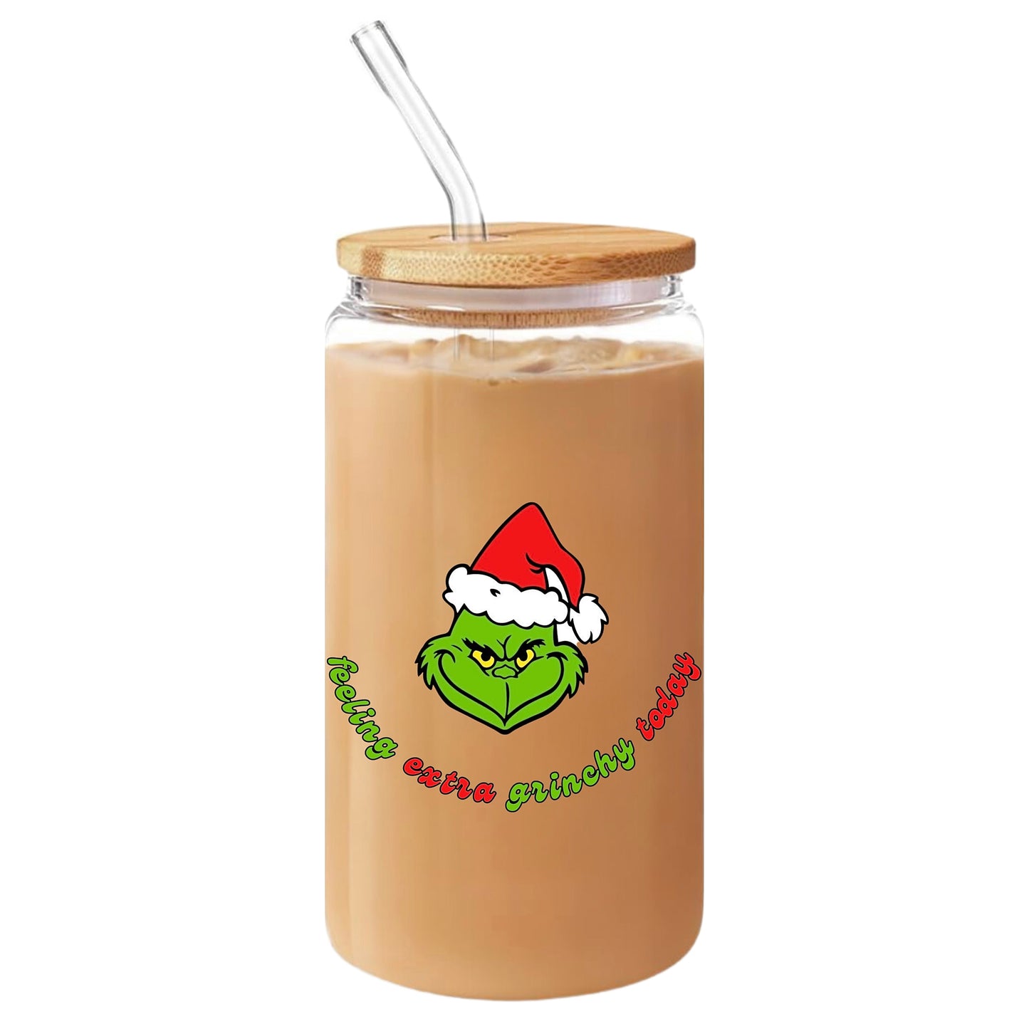 Grinch Glass Cup