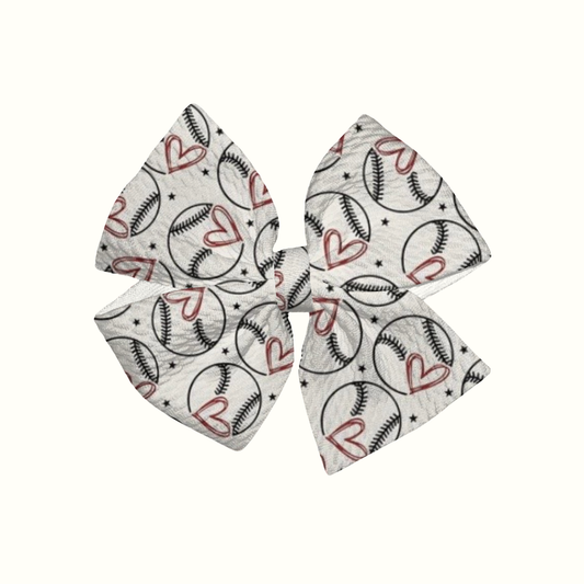 First Pitch Pinwheel Clip Bow