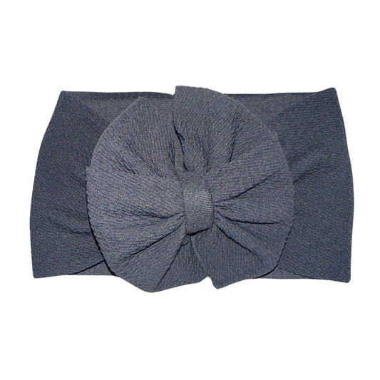 Charcoal Grey Messy Headwrap