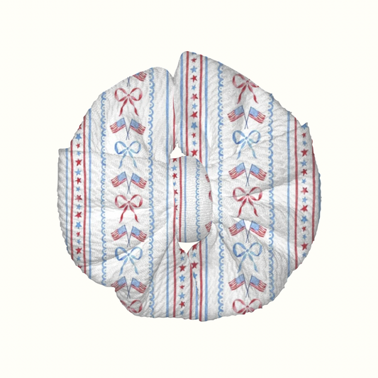 Honoring The Fallen Messy Clip Bow