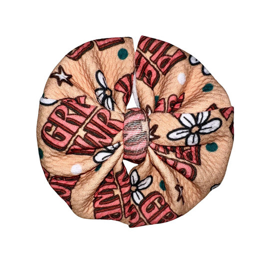 Girl Power Messy Clip Bow