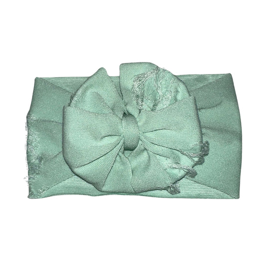 Distressed Mint Messy Headwrap