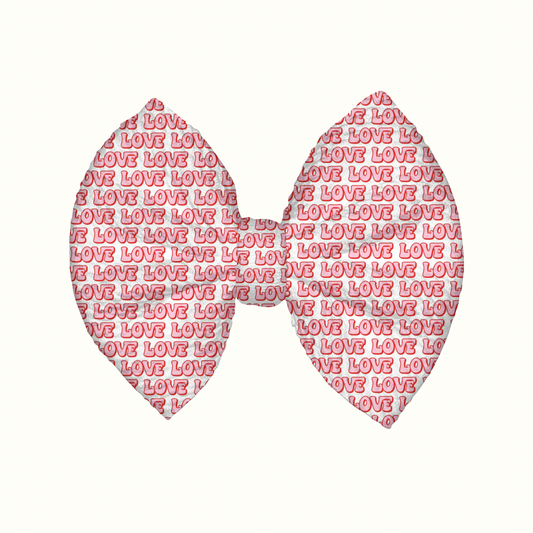 L-O-V-E Clip Bow