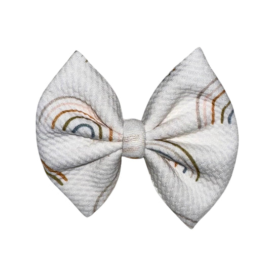 Rainbow Baby Clip Bow