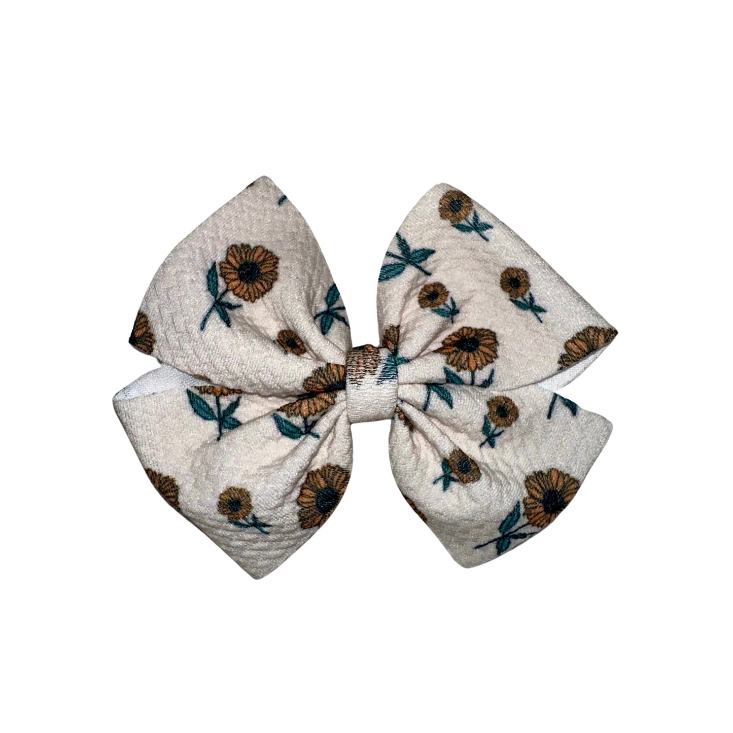 Warm Autumn Pinwheel Clip Bow