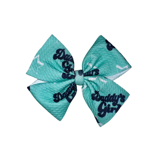 Daddy’s Girl Pinwheel Clip Bow