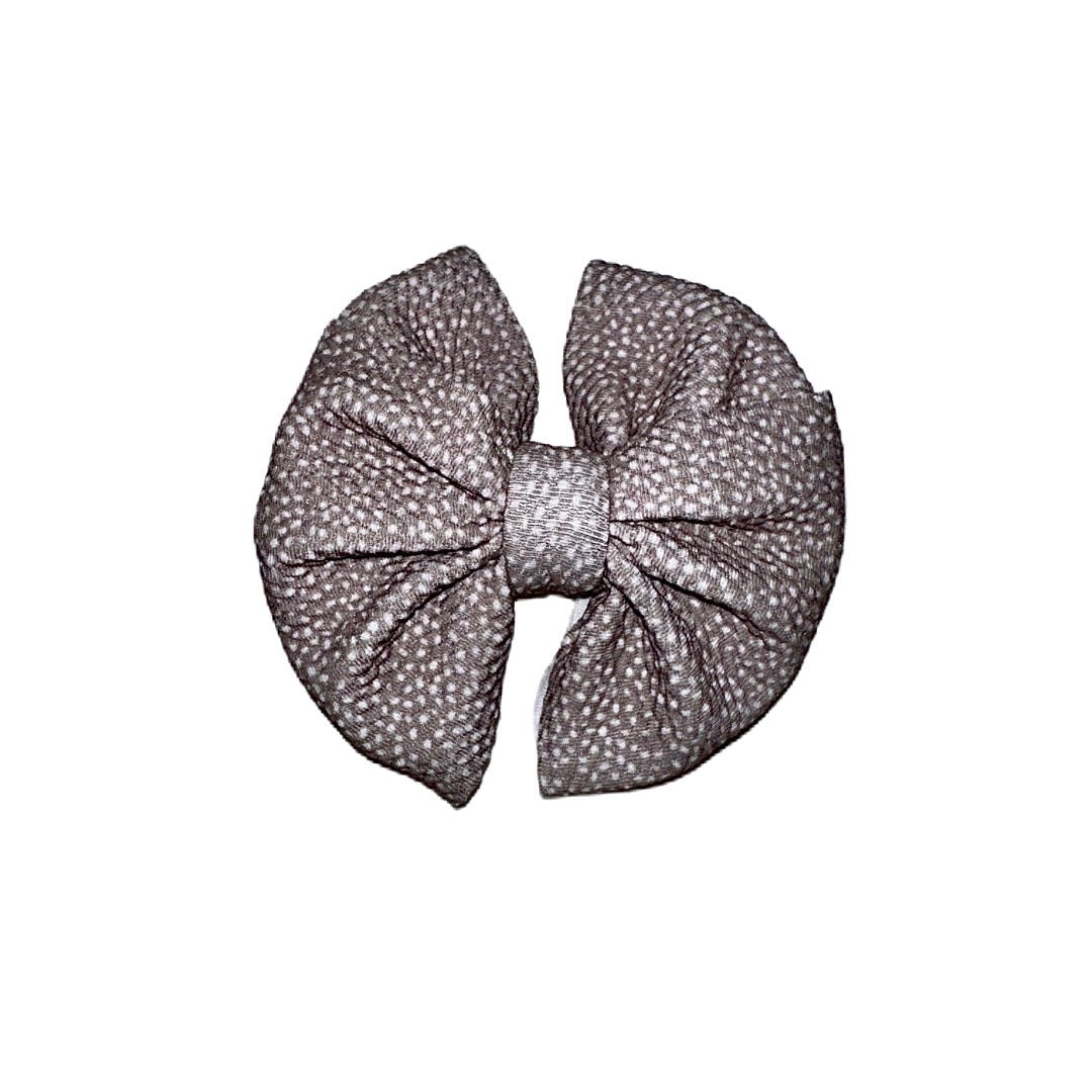 Dainty Dots Messy Clip Bow